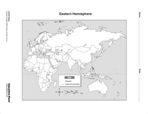 Eastern Hemisphere Map Organizer For 6th 12th Grade Lesson Planet