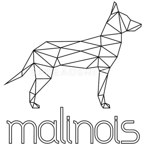 Herzlich willkommen bei der malinois leistungszucht. Malinois Schäferhund Geometrisch - schwarz Frauen Premium ...