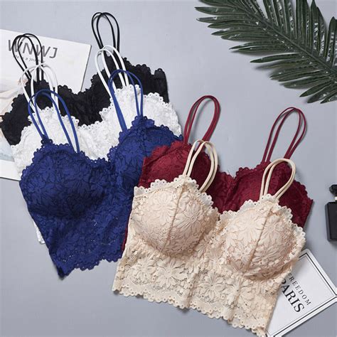 Cute Stretch Lace Bralette Bra Top Pack Of 2 Snazzyway
