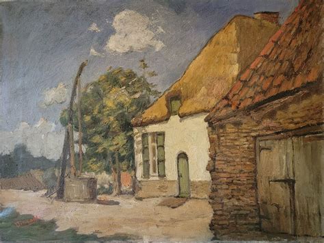 Van Gogh And Anton Kerssemakers Vincent Van Gogh Farmhouse With Barn