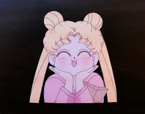 Sailor Moon Happy Sticker Decal Car Decal Laptop Sticker Etsy