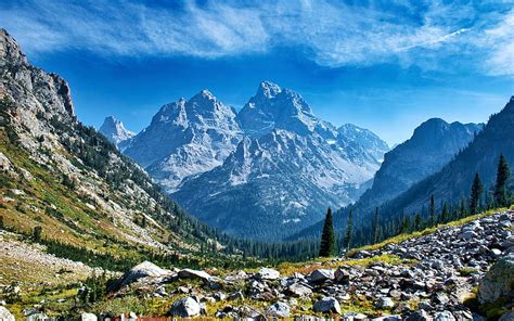 North Fork Of Cascade Canyon Grand Teton National Park Wyoming Peaks