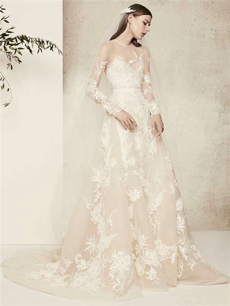 elie saab bridal spring 2018 wedding dressses lace trendy wedding dresses designer wedding