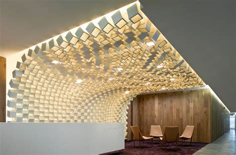 Ceiling Installation At Reception Of Clayton Utz Canberra Bates