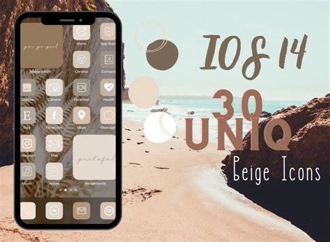Ios14 Beige Icons Ios 14 Beige Layout Icons Beige Etsy Iphone Home