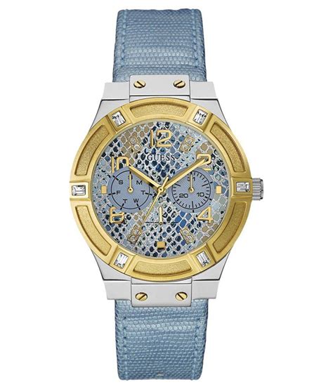 Guess W0289l2 Blue Analog Watch Price In India Buy Guess W0289l2 Blue Analog Watch Online At