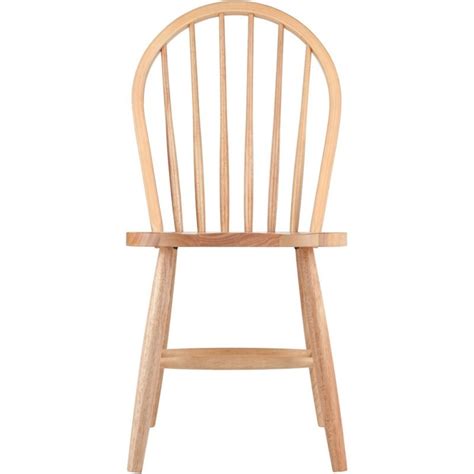 Winsome Windsor Solid Wood Spindle Back Dining Side Chair In Natural