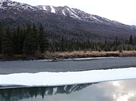 Observing The Change In Seasons At North Fork Eagle River Alaska