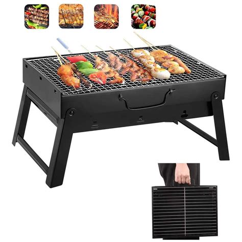 Catering Bbq Trailers Bbq Barbecue Grill Folding Portable Charcoal Camping Garden Outdoor Travel
