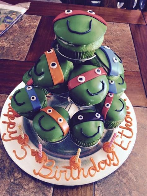 Teenage Mutant Ninja Turtles Cupcake Tower Turtle Cupcakes Ninja