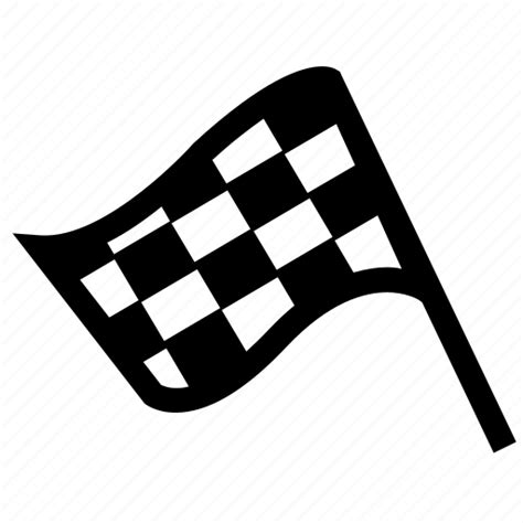 Car F1 Finish Flag Line Race Icon Download On Iconfinder