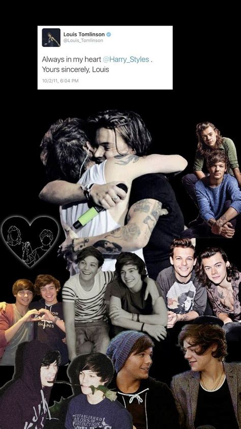 Larry Stylinson One Direction Wallpaper Harry Styles Louis Tomlinson