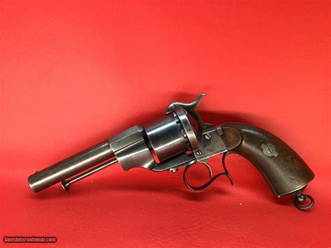 Lefaucheux M1858 Belgian Pinfire Revolver 12mm Mfg Leige Belgium Circa