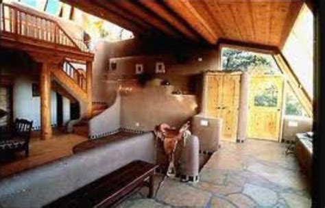 Inside An Adobe Earthship Home In Taos Nm