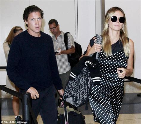 heidi klum and her beau vito schnabel catch a flight out of la daily mail online