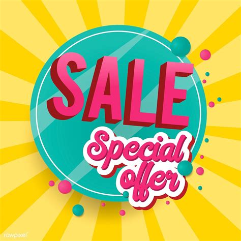 Colorful Shop Special Offer Sale Promotion Advertisement Badges Vector