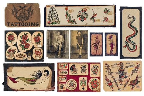 Vintage Tattoo Flash 100 Years Of Traditional Tattoos From The