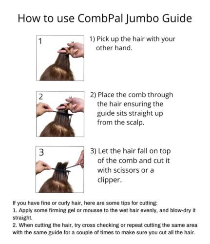 Combpal Pro Haircutting Comb Tool Diy Haircut Scissor Clipper Over