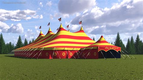 circus big top tent 3d model 59 max ma lxo obj 3ds blend c4d fbx free3d