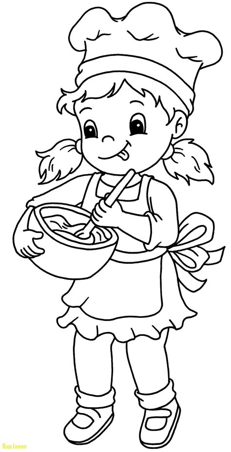 Free coloring pages to print for kids! Baker Coloring Page at GetColorings.com | Free printable ...