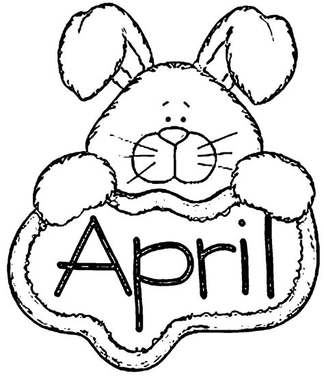 April Coloring Pages Printable Printable Word Searches