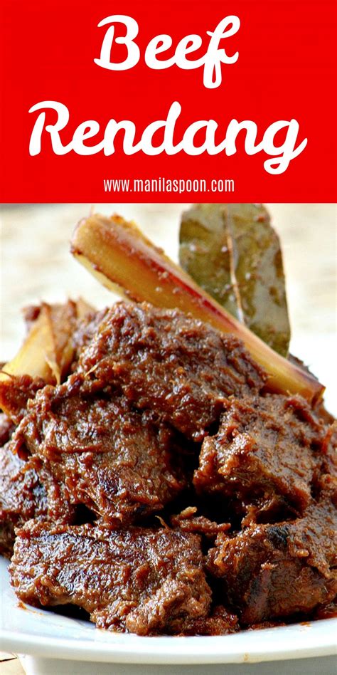 Beef Rendang Manila Spoon