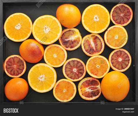 Oranges Whole Cut Half Image And Photo Free Trial Bigstock