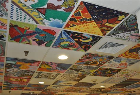 Drop Ceiling Tile Art Ceiling Tiles Art Ceiling Artwork Ceiling