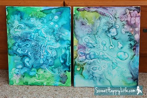 Diy Unbelievably Beautiful Painting With Watercolors Glue