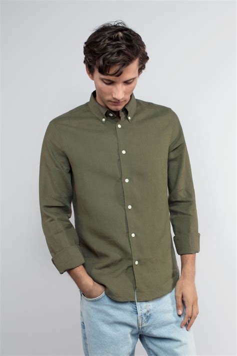 The Linen Shirt Mens Lightweight Linen Button Down Shirt Linen
