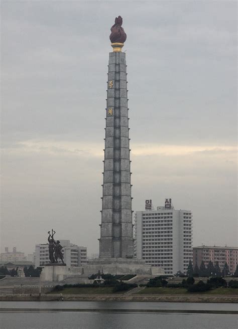 North Korea Pyongyang Juche Tower Retlaw Snellac Photography