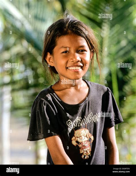 Khmer Girl Portrait Phnom Penh Phnom Penh Province Cambodia Stock