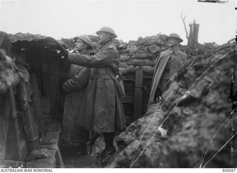 Visiting The Front Line Trenches Held By The 39th Battalion At
