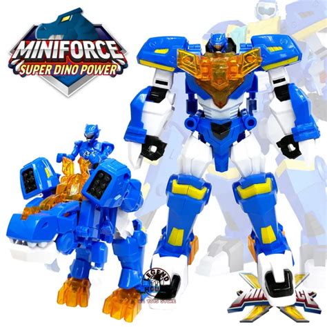 Miniforce Agent X Super Dino Power Blue Volt Robot Dinosaur Mini Force