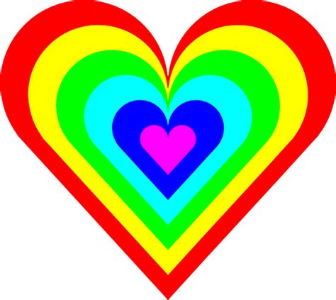 6 Color Heart Clip Art At Vector Clip Art Online Royalty