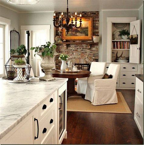 Gorgeous Cozy Keeping Room Off Kitchen Design 15 Kitchen