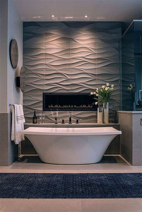Bathroom Tile Ideas Install 3d Tiles To Add Texture To Your Bathroom