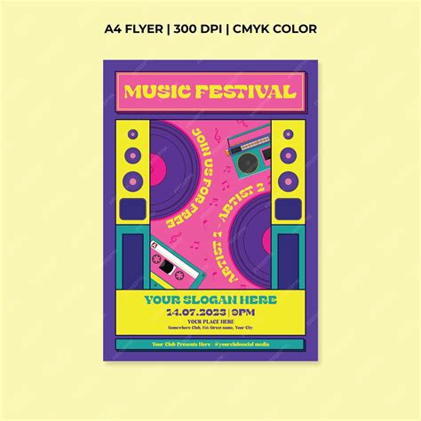 Premium Vector Music Festival Flyer