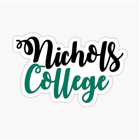 Nichols College Sticker Sticker For Sale By Rosellenq Redbubble