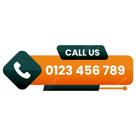 Call Us Button And Sign With Phone Number Transparent Call Now