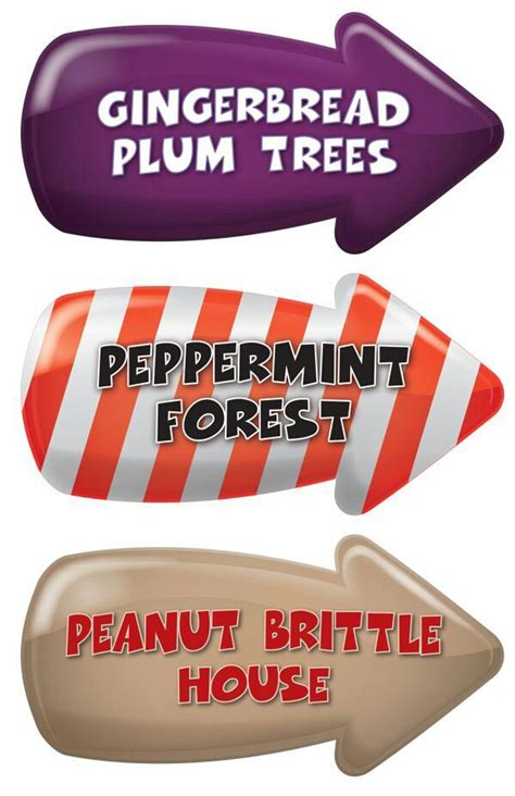 Free Printable Candyland Signs
