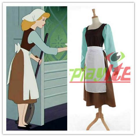 Cinderella Maid Dress Adult Cinderella Cosplay Costume Dress EBay