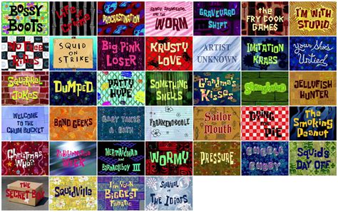 Click The Spongebob Title Cards Season 2 Quiz By Moai