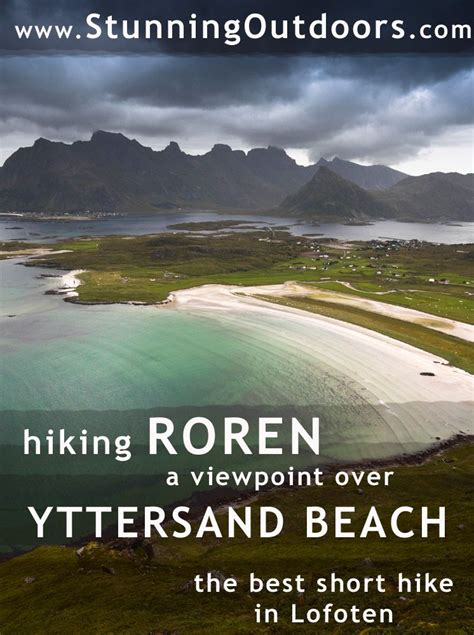 An Aerial View Of The Beach And Mountains In Lofoen Iceland With Text