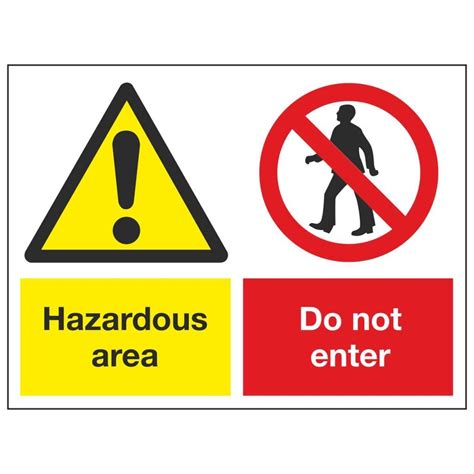Hazardous Area Do Not Enter Linden Signs And Print