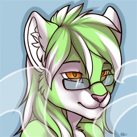 Furrybooru Ambiguous Gender Anthro Eyewear Feline Glasses Hair Kellwolfik Mammal Multicolored