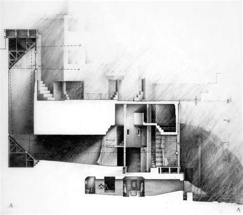 Like an elevation drawing, the cross section of a building is a sort of 'side view' of the building, but it views a dissection of the model to show how it looks from the inside. The Mind's Eye : Photo | Architectural section ...
