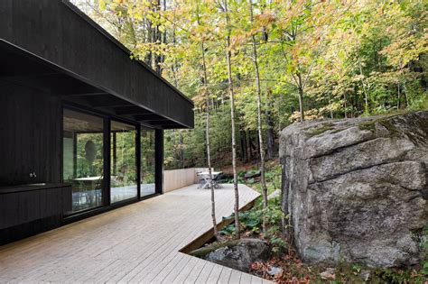 The Rock A Home Built Into A Mountain By Atelier Général Timber