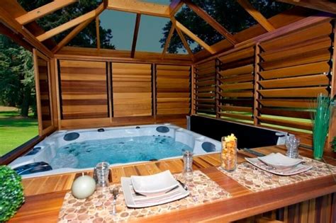 Hot Tub Enclosures Hot Tubs Gazebo For An Island Escape Spa Or Balboa