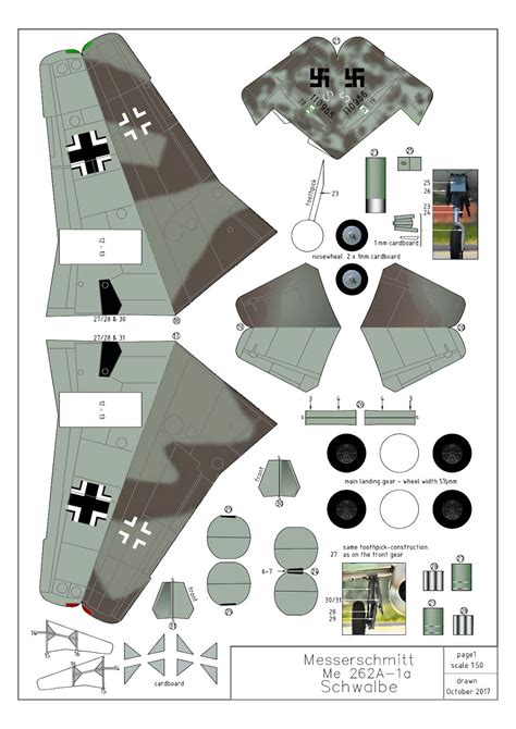 Paper Planes Messerschmitt Me 262 Schwalbe